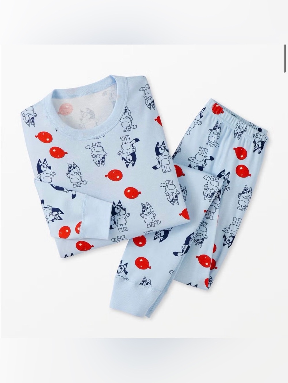 NWOT Hanna Bluey Long John Pajama Top, Size XS